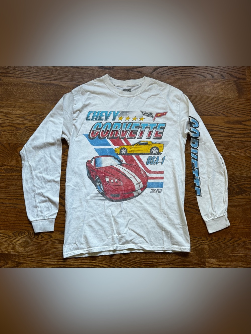 Chevrolet Corvette GM Long Sleeve Graphic Racing Shirt Small